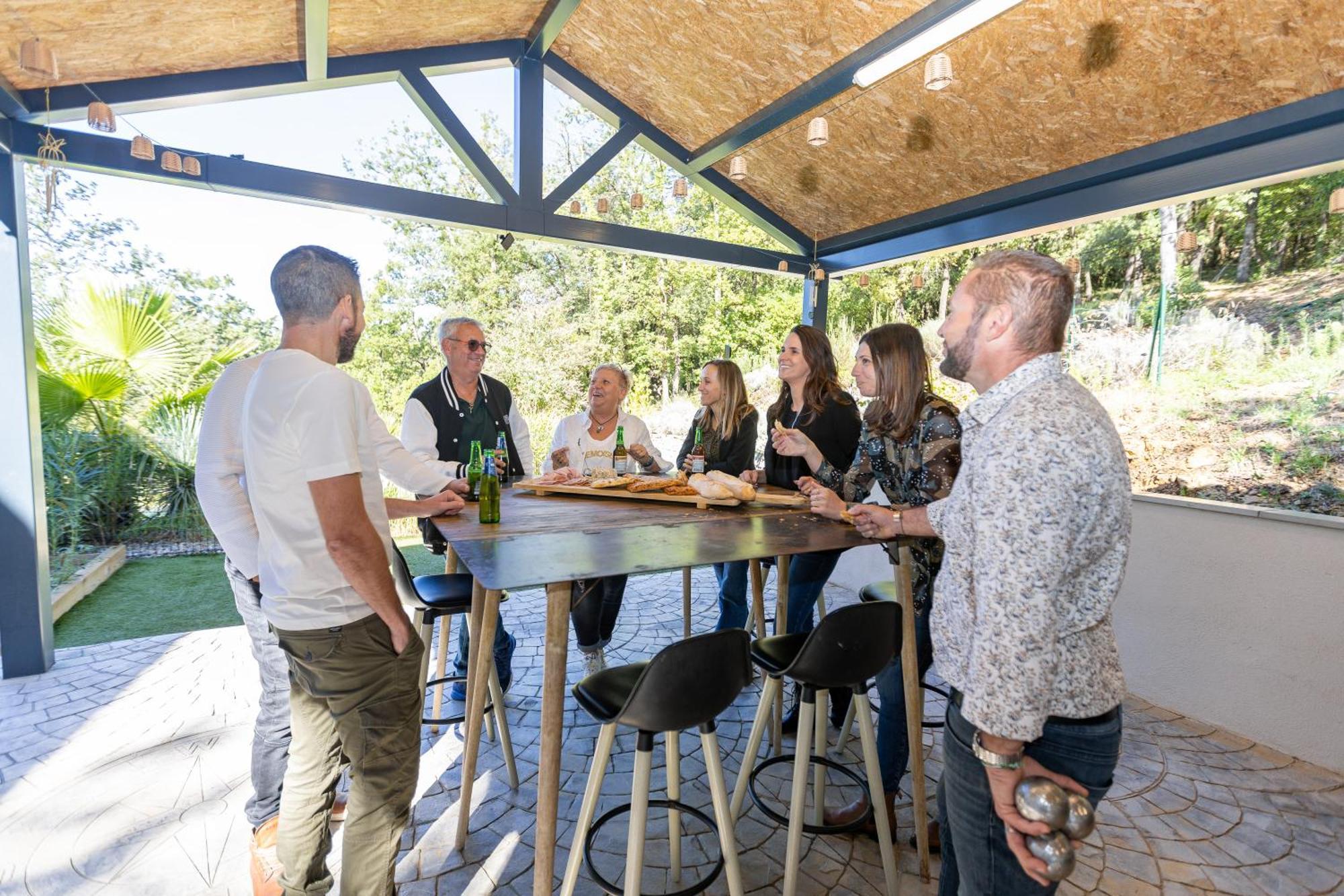 "Les Hauts Du Marquet" - Meuble De Tourisme 5 Etoiles - Gite De Groupe 15 Personnes En Cevennes - Piscine A Debordement - Balneo - Sauna - Nature Saint Jean du Pin Kültér fotó