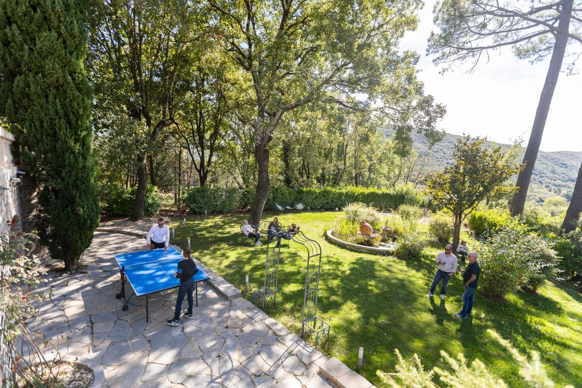 "Les Hauts Du Marquet" - Meuble De Tourisme 5 Etoiles - Gite De Groupe 15 Personnes En Cevennes - Piscine A Debordement - Balneo - Sauna - Nature Saint Jean du Pin Kültér fotó